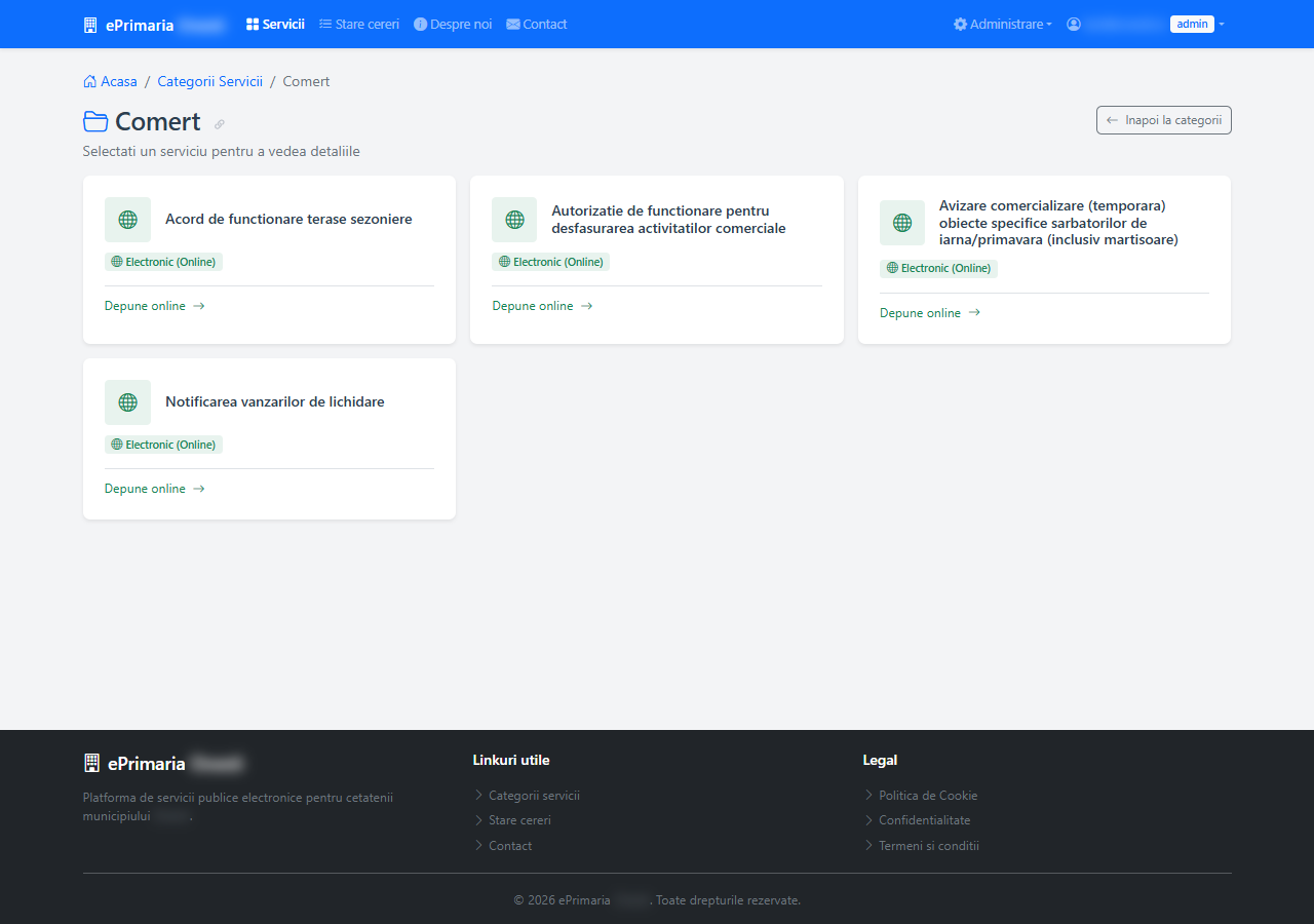 Servicii dintr-o categorie